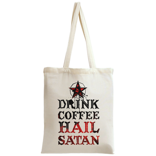 Boire du café Hail Satan Tote bag