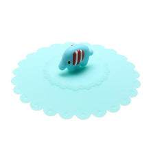 Charger l&#39;image dans la galerie, 1PC Anti-poussière Silicone thé tasse couverture 10.5cm décoratif Animal étanche café joint couvercle bouchon cuisine verres accessoires