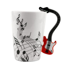 Charger l&#39;image dans la galerie, 2018 offre spéciale nouveauté Art tasse en céramique tasse Instrument de musique Note Style café lait tasse cadeau de noël bureau à domicile verres