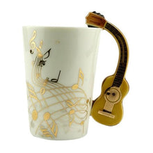 Charger l&#39;image dans la galerie, 2018 offre spéciale nouveauté Art tasse en céramique tasse Instrument de musique Note Style café lait tasse cadeau de noël bureau à domicile verres