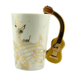 2018 offre spéciale nouveauté Art tasse en céramique tasse Instrument de musique Note Style café lait tasse cadeau de noël bureau à domicile verres