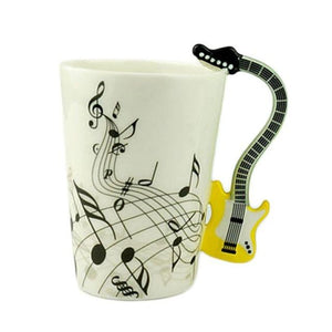 2018 offre spéciale nouveauté Art tasse en céramique tasse Instrument de musique Note Style café lait tasse cadeau de noël bureau à domicile verres