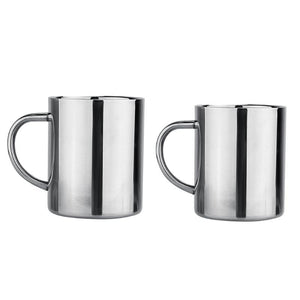 300ML/400ML Double Wall Stainless Steel 9OZ Tea/Beer/Coffee Mug Children Cup Kitchen Measuring Cups Kitchen accessaries