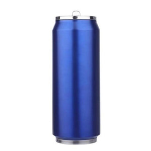 350ml Stainless Steel Insulated Water Bottle Vacuum Flask Mug Large Capacity Thermal Mug Coffee Coke Leak-proof With Straw