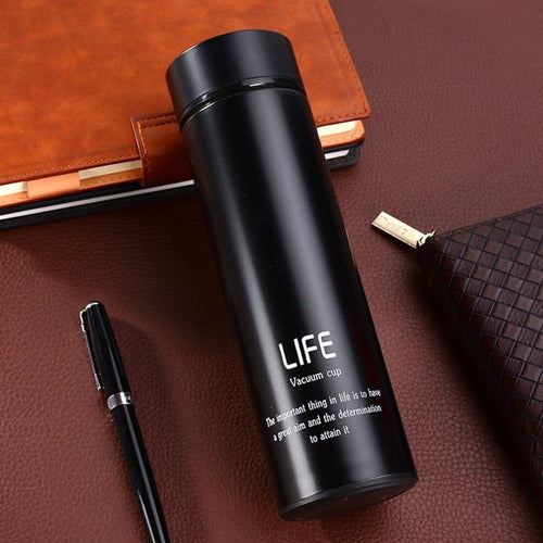 500ml Capacity Stainless Steel Vacuum Flasks Thermal Mug Coffee Tea Insulated Water Bottle Leak-proof For Business Office Gift